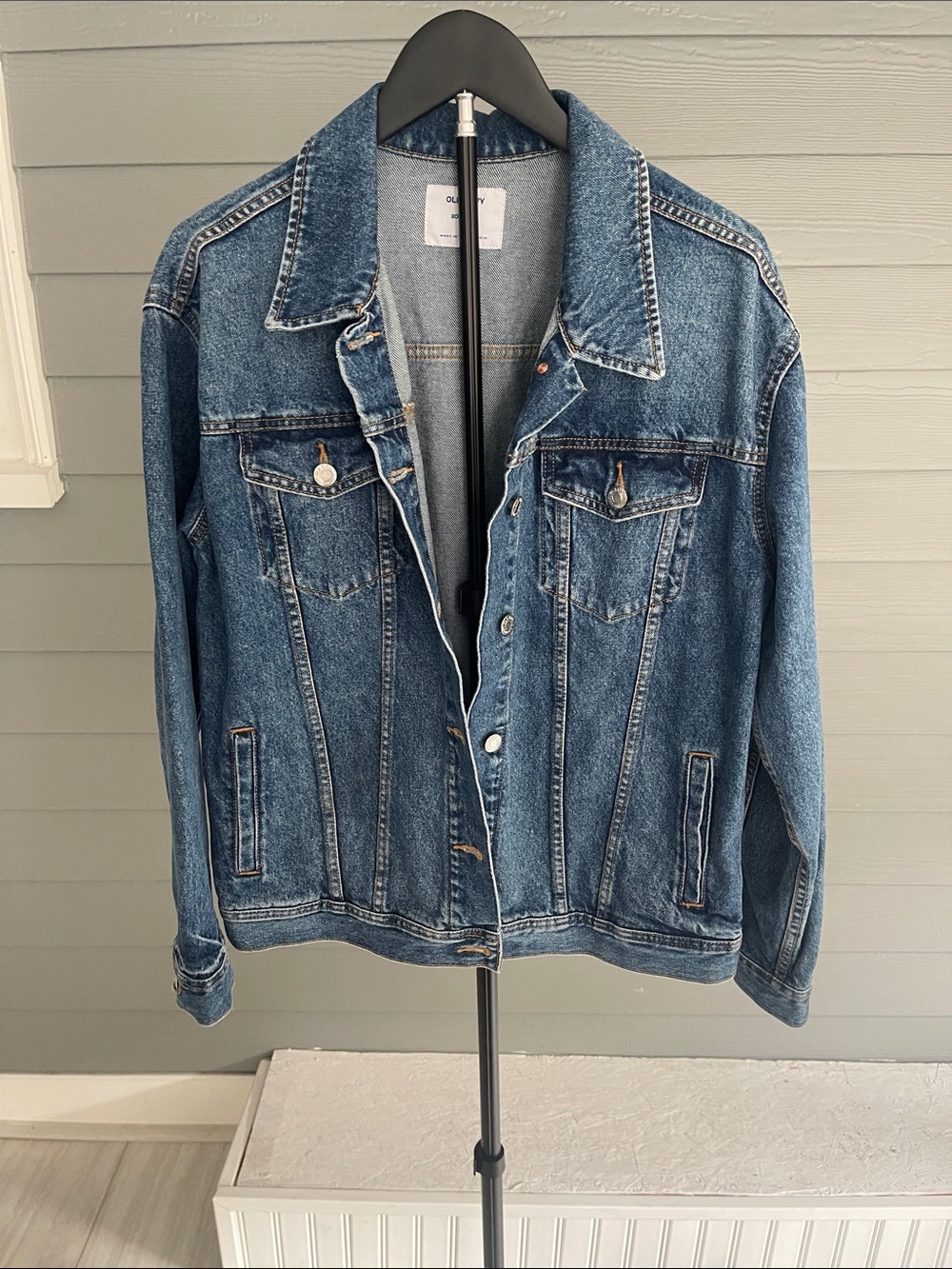 Old Navy Blue Denim Trucker Jacket Size M